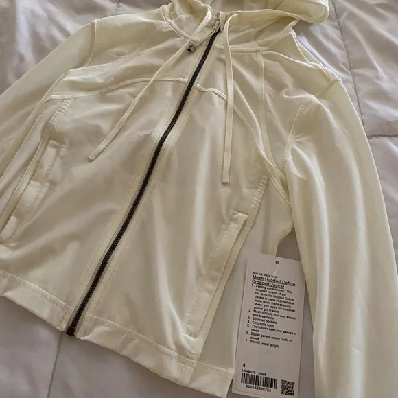 SOLD❗️BNWT❗️Lululemon Mesh Hooded Cropped Jacket in Lemon Sorbet Size 4 - Picture 6 of 7